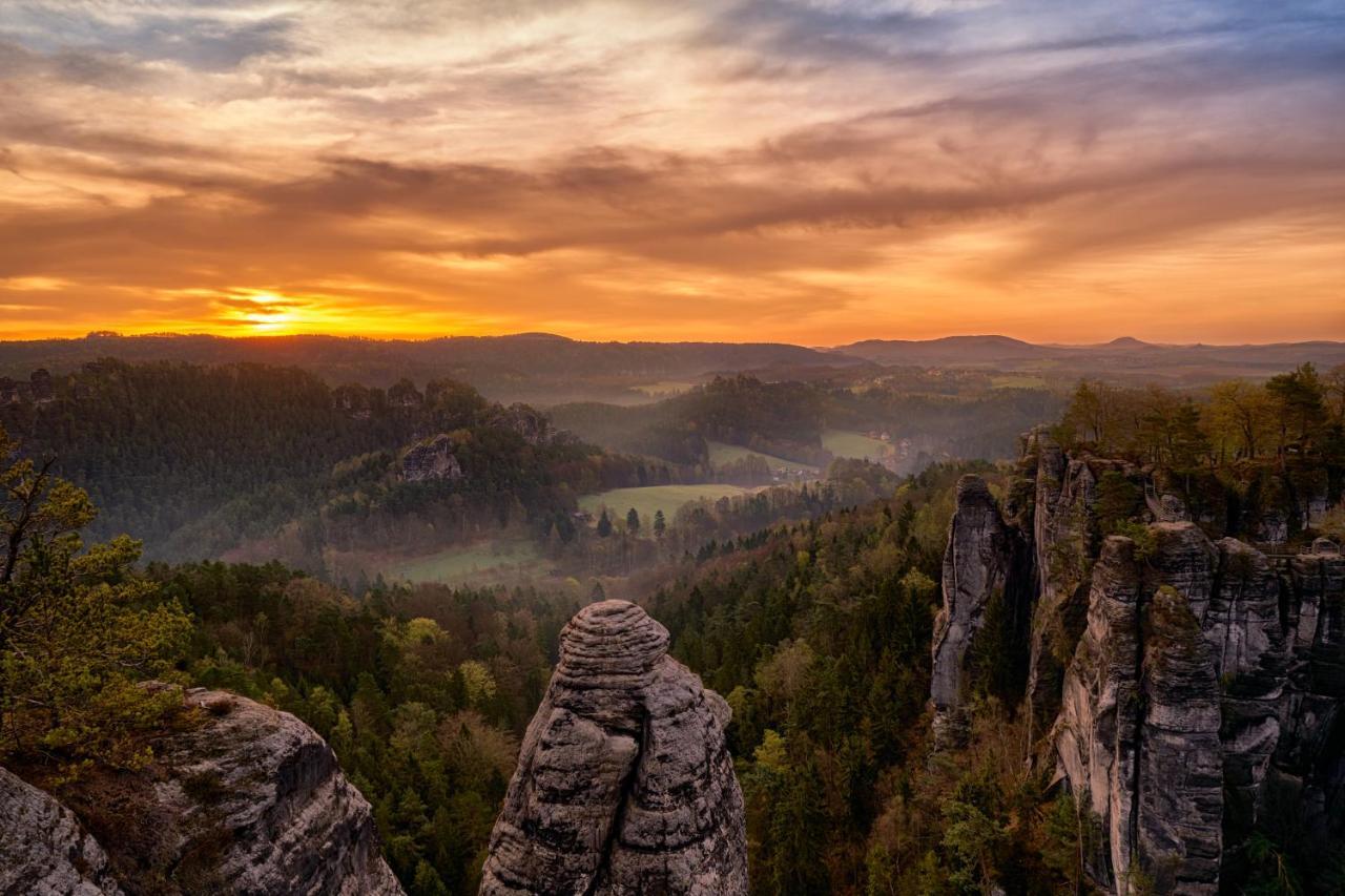 4-Bettzimmer Saechsische Schweiz Mittelndorf エクステリア 写真