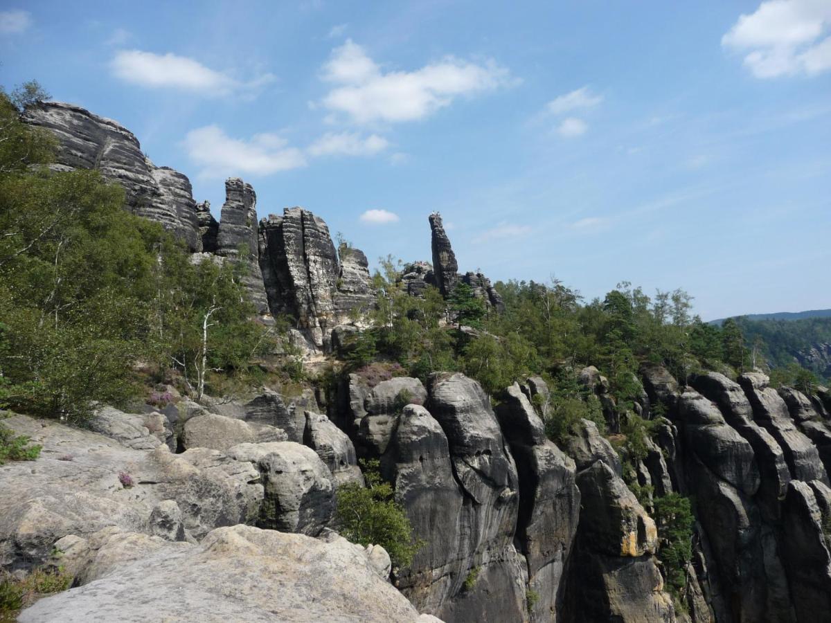 4-Bettzimmer Saechsische Schweiz Mittelndorf エクステリア 写真